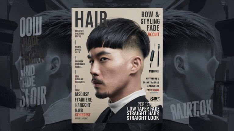 low taper fade straight hair